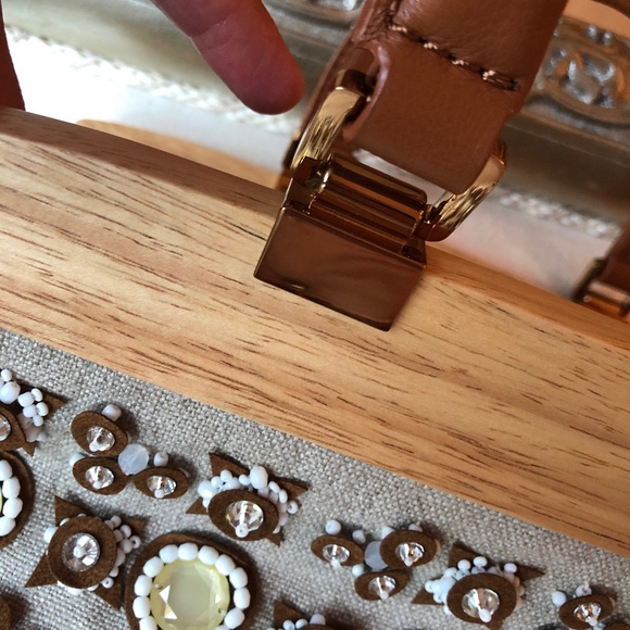 🎉2xHP🎉Tory Burch RARE Mirrored Attersee Satchel - Picture 11 of 16